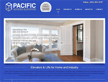 Tablet Screenshot of paclifts.com